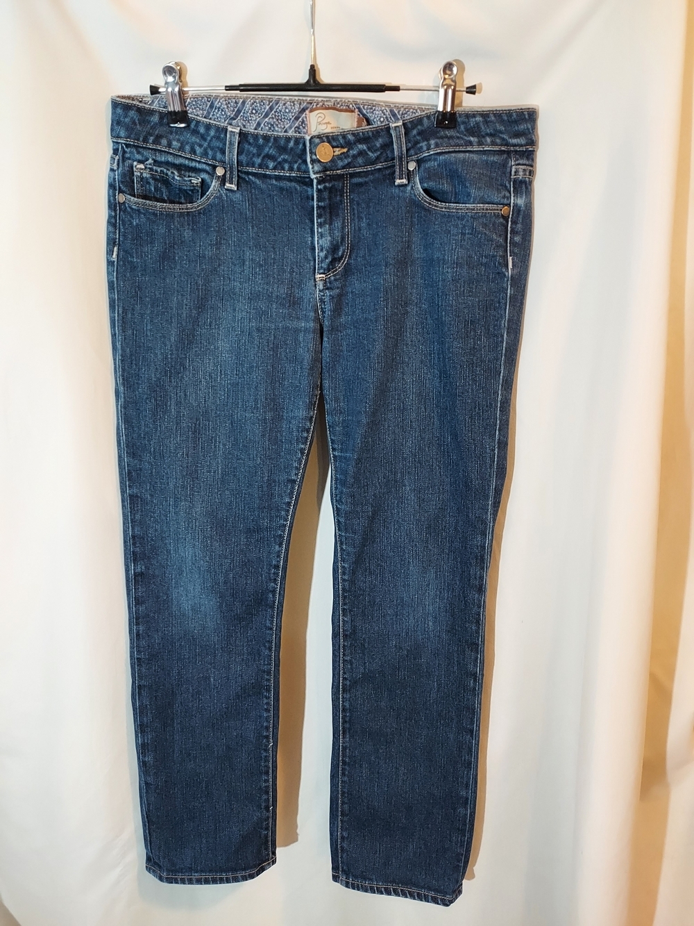 PAIGE Premium Denim Roxbury Straight Leg Jeans Dark Wash Size 31